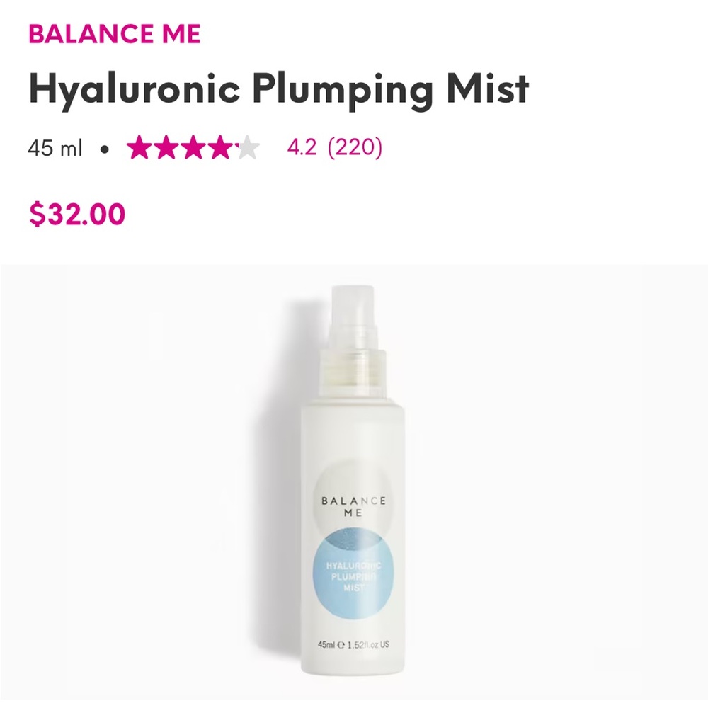 New Balance Me Hyaluronic Plumping Mist - Picture 2 of 4